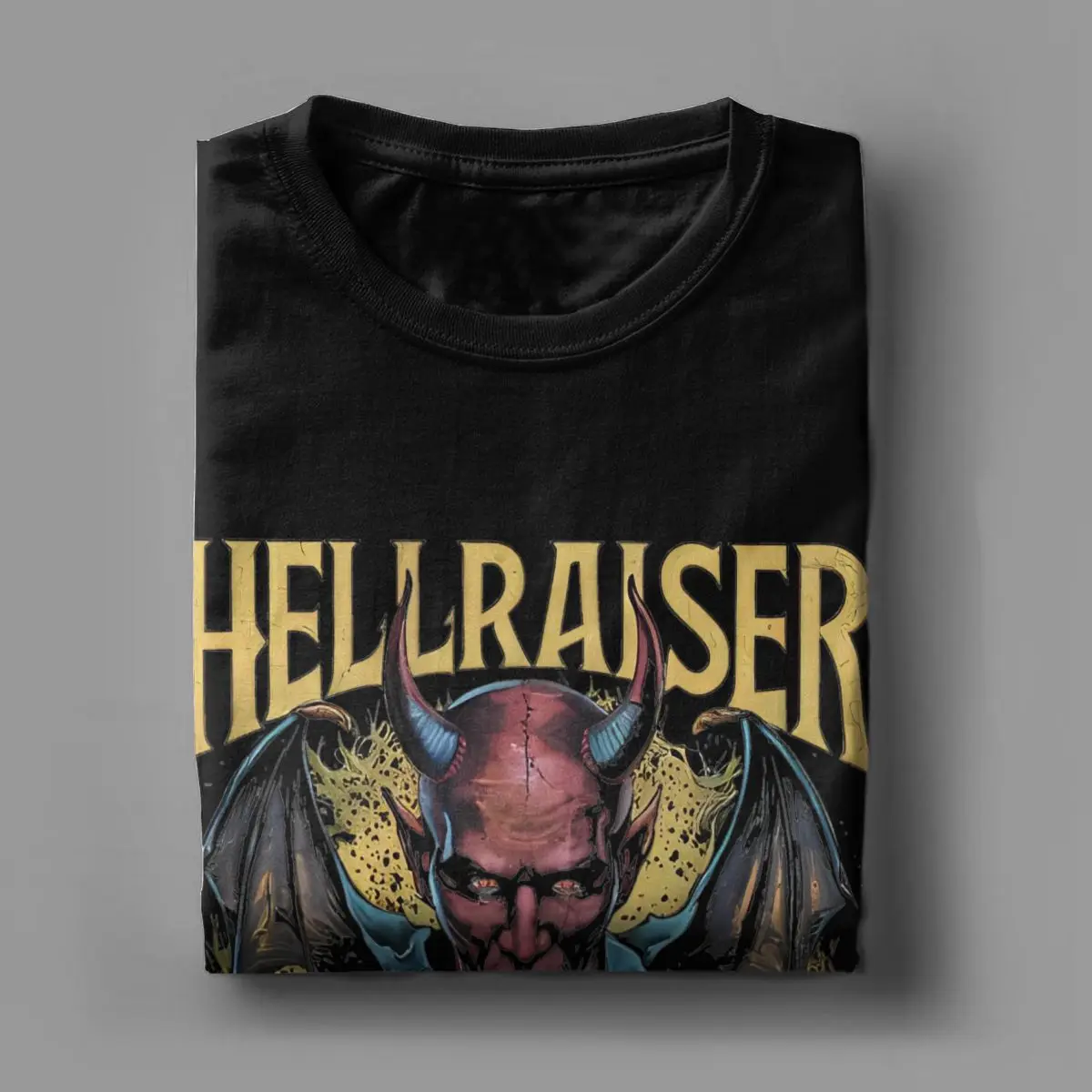 Hellraiser Pinhead Horror Men T Shirts Reborn Movie Scary Film Hipster Tee Short Sleeve Round Neck T-Shirt 100% Cotton Printed