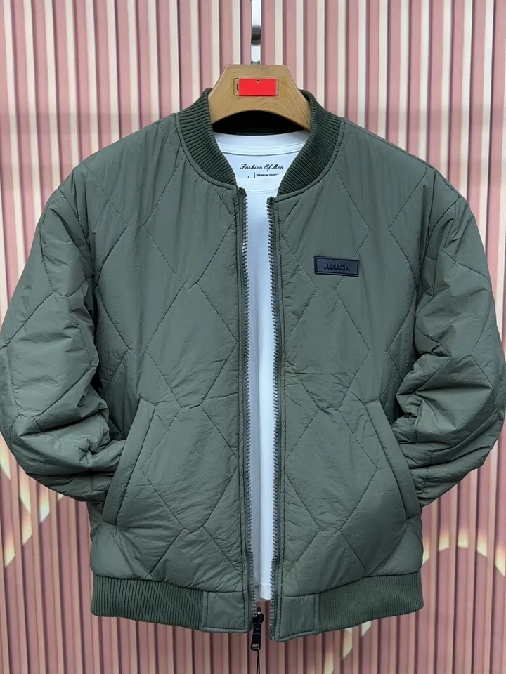 

Men's Double-Sided Wear Cotton Jaet Warm Outerwear Faionable Versatile New Arrival Autumn Winter Stand Fit Casual Sle