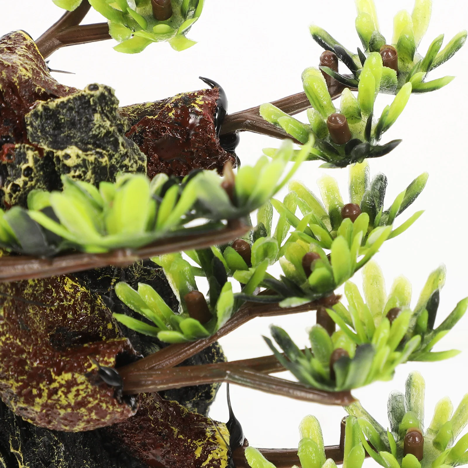 

Resin Fake Mountain Branches Durable Lightweight Realistic Terrarium Decorations For Reptile Snake Tank Accessories Simulated