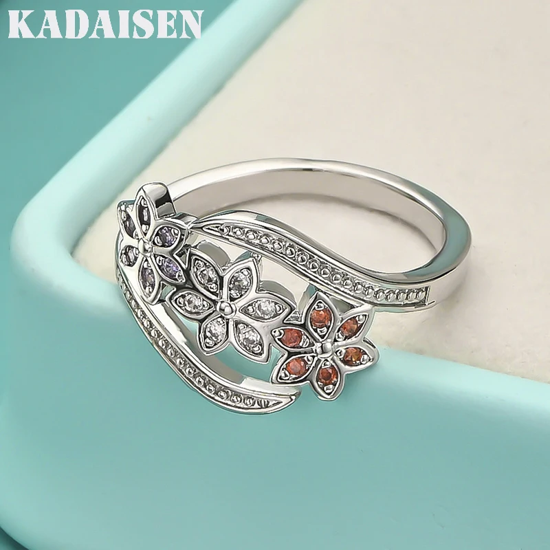 

Популярные бренды: кольца из стерлингового серебра 925 пробы с кристаллами в форме цветка для женщин, регулируемый размер, украшения для вечеринок, свадебные аксессуары, подарочные ювелирные изделия