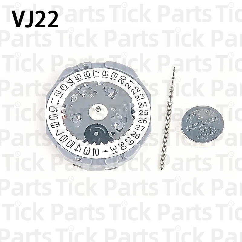 Механизм VJ22 VJ22B, кварцевый механизм, дата 3/6, новый японский оригинальный механизм для часов, аксессуары, точное время путешествия