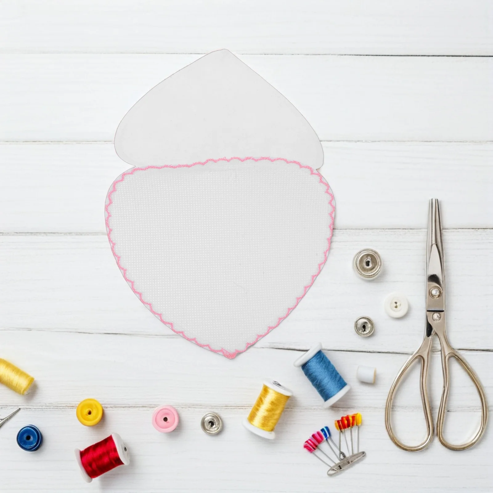 

7Pcs Blank Embroidery Bookmark Set Nonwoven Fabric with Delicate Edge Stitching for DIY Sewing Felt Bookmarks Reading Page