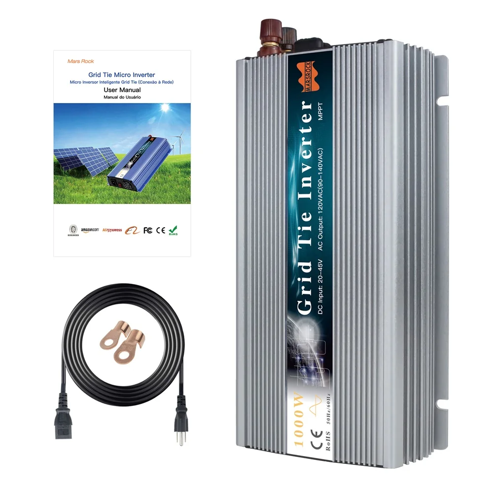 1000W 1300W 1400W Grid Tie Micro Solar Inverter 10.8-50VDC 120VAC 230VAC MPPT Pure Sine Wave Converter For Solar Power System