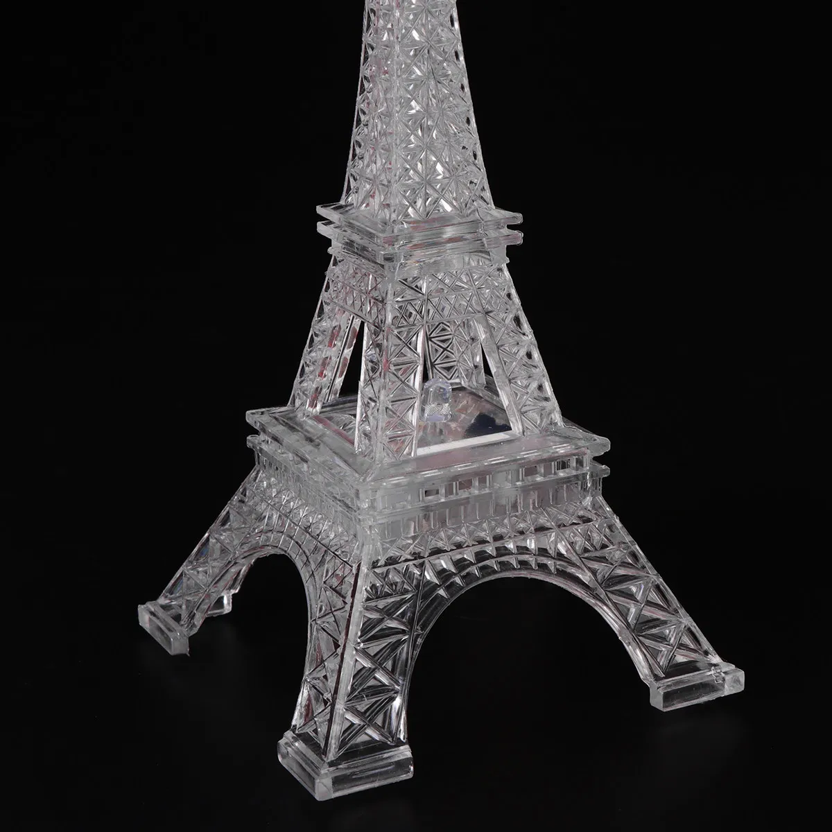 LED Paris Tower Night Light Color Changing Acrylic Desk Lamp for Bedroom Home Party Decor Cake Topper
