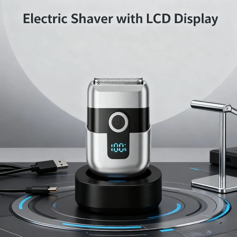 ماكينة حلاقة كهربائية جديدة لعام 2026 ماكينة حلاقة محمولة للسفر مقاومة للماء للاستخدام المنزلي