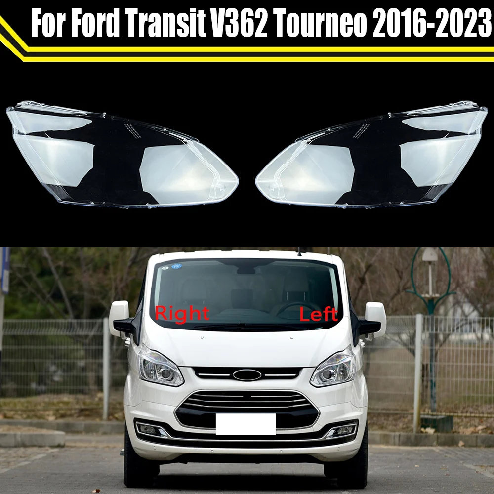 

Auto Headlight Cover Headlamp Shell Car Glass Lens Lampshade Transparent Shade Mask For Ford Transit V362 Tourneo 2016-2023