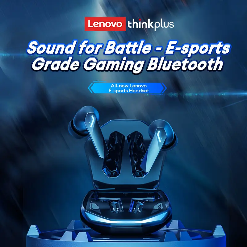 سماعات أذن Choice Lenovo GM2 Pro لاسلكية بلوتوث 5.3، للألعاب ذات الكمون المنخفض، وضع مزدوج، سماعات أذن رياضية داخل الأذن مع ميكروفون - 3