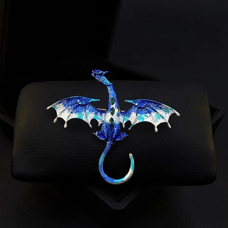 

Elegant Game of Thrones Green Dragon Brooch Vintage High End Men’s Lapel Pin Metal Craft Suit Tuxedo Wedding Accessory Gift 1819