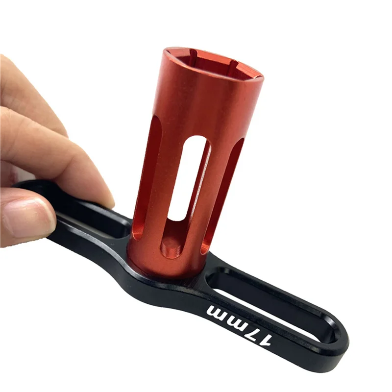 MACH-4X メタル 17 ミリメートルホイールナットスリーブ六角レンチツール 1:8 オフロード RC カーモンスタートラックトラクサス X-Maxx サミット E-REVO