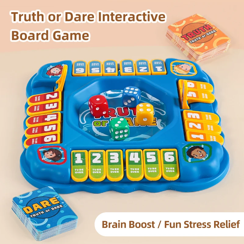 Sorting & Stacking Toys STEM Sensory Toys, Multiplayer Truth Or Dare Interactive Board Game Parent-Child Puzzle Set Back To Scho