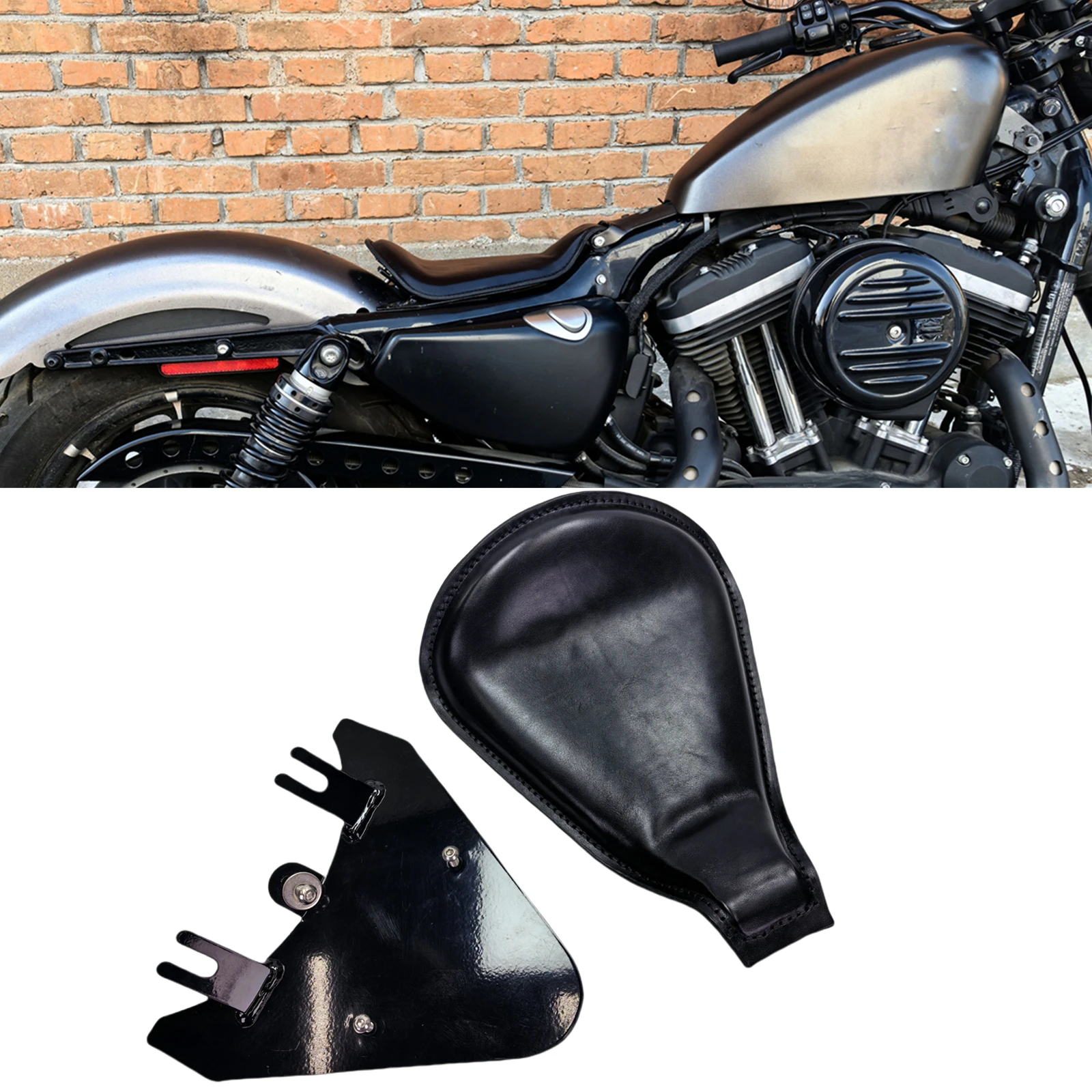 

Pop For Harley Davidson Sportster 2010-2022 Motorcycle Solo Seat Cushion Pad Saddle