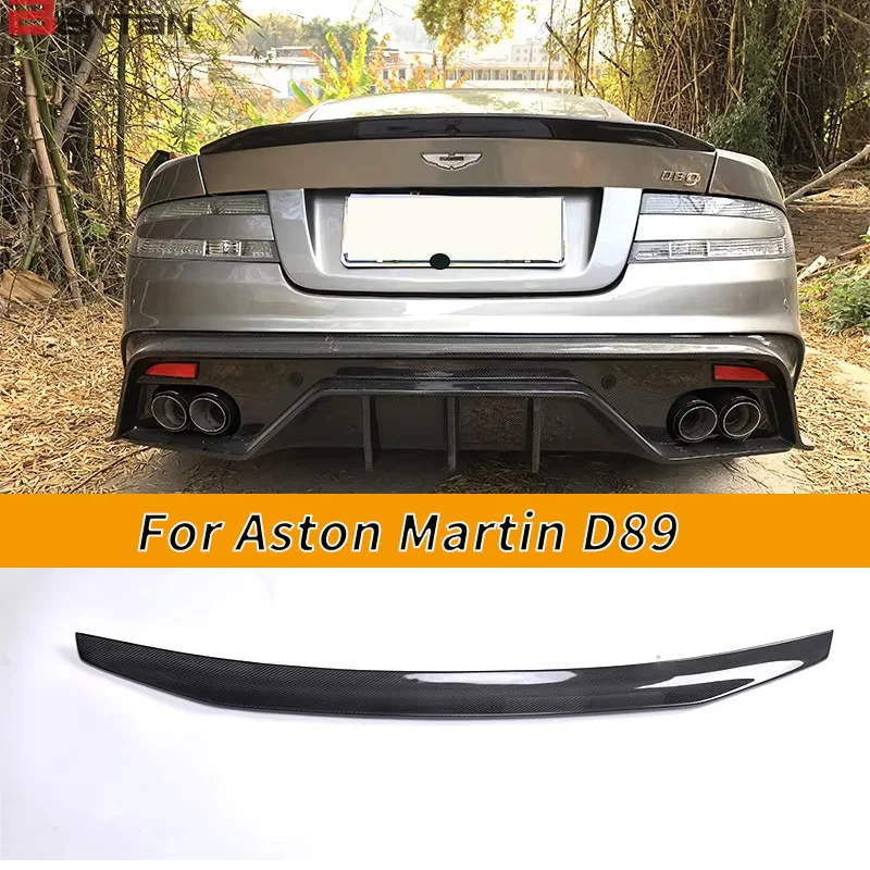 

The carbon fiber style beautifier for the rear wing of the spoiler of the car trunk lid is suitable for Aston Martin DB9