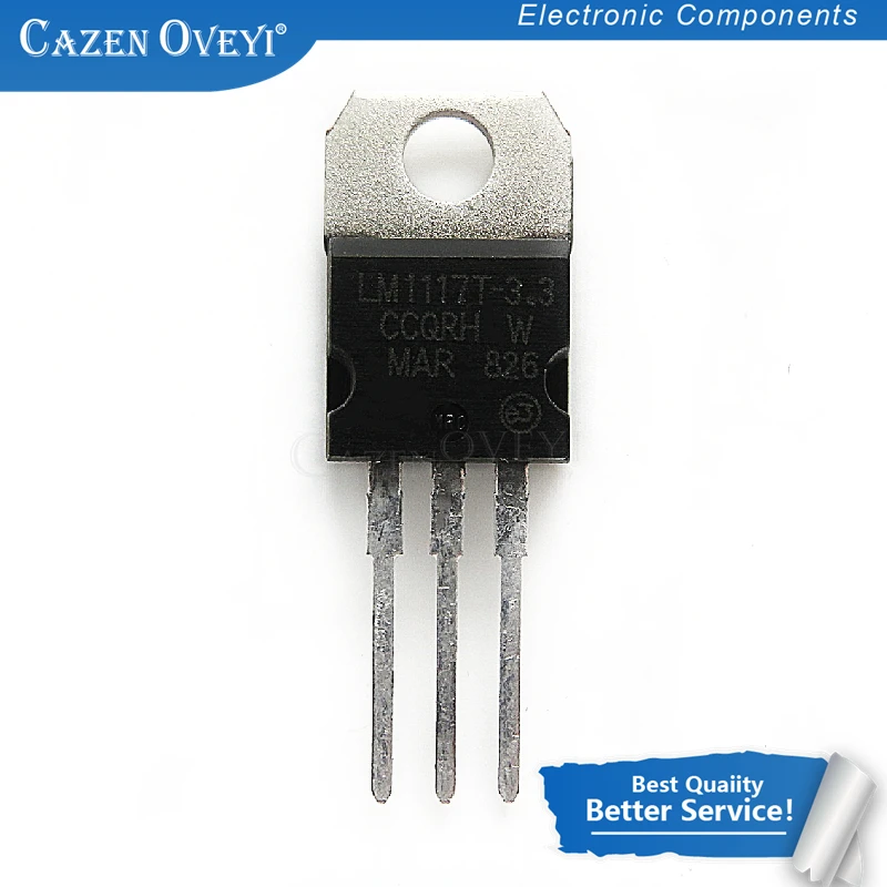 10 قطعة/الوحدة LM1117T-ADJ LM1117T-5.0 LM1117T-3.3 LM1117T LM1117 TO-220 في المخزون