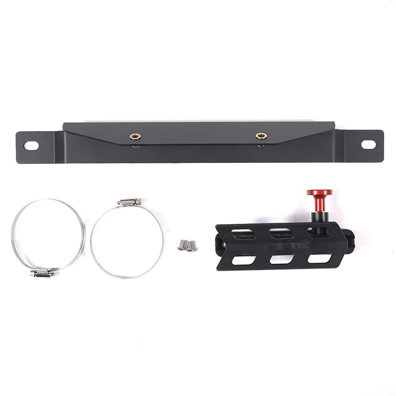 For Toyota Tacoma 2016-2022 Aluminum Alloy Black Under Passenger Seat Fire Extinguisher Bracket Car Modification Accessories view 6