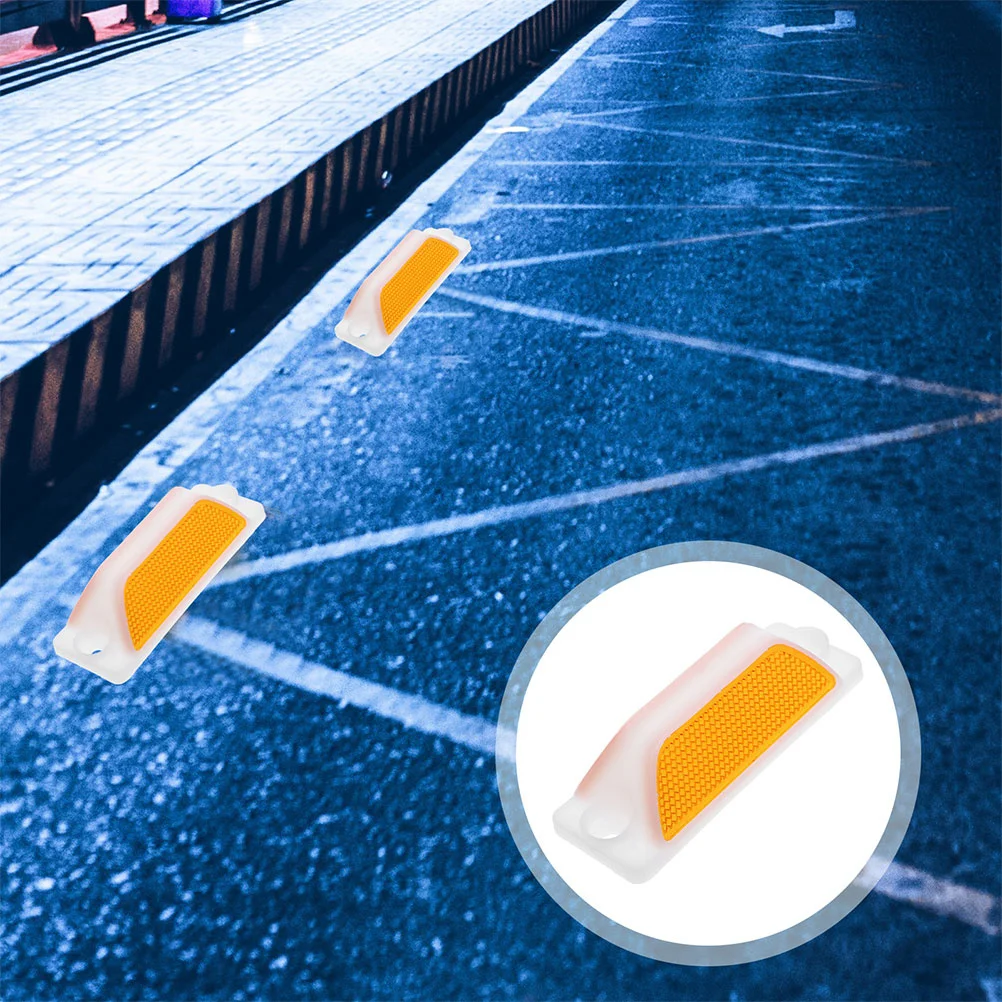 CHILDWEET Reflective Road Marker Post Night Visibility Safety Light for Driveway Bike Trail Outdoor Ground