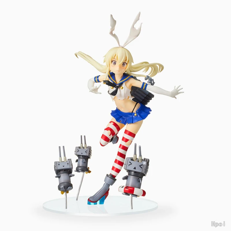 100% Original: Original:Kantai Collection shimakaze 21cm PVC Action Figure Anime Figure Model Toys Figure Collection Doll Gift