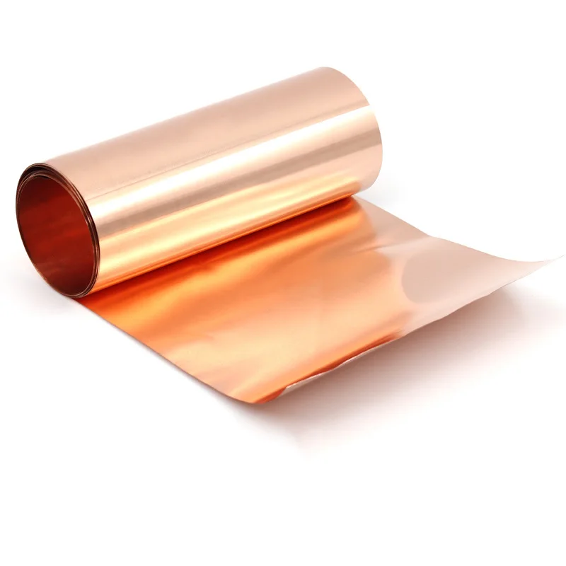 1M Copper Foil Plate 10/20/30/40/50mm Width 0.1mm to 1mm Thickness  99.9% Pure Coppers Belt Ground Metal Sheets