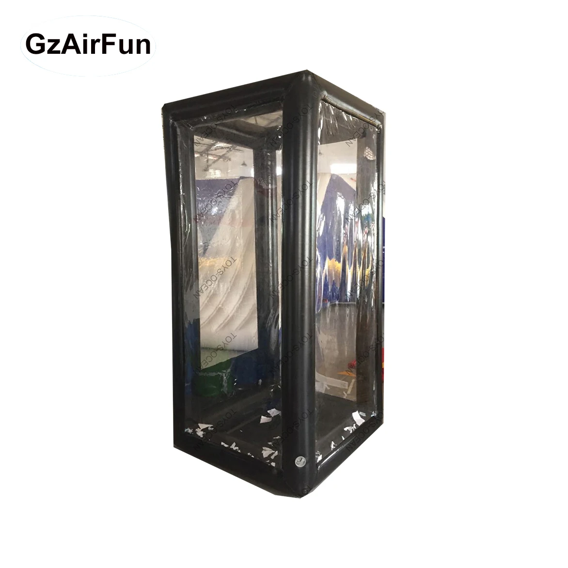 Factory Wholesale Black Inflatable Money Booth Money Machine Booth Inflatable Cash Cube for Advertising