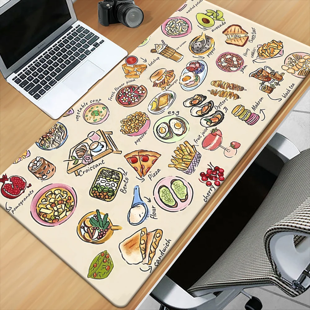 

Food Dessert Pattern Mouse Pad Gaming Desk Mat Non Slip Rubber Base Large Mouse Pad for PC Laptop Keyboard Office