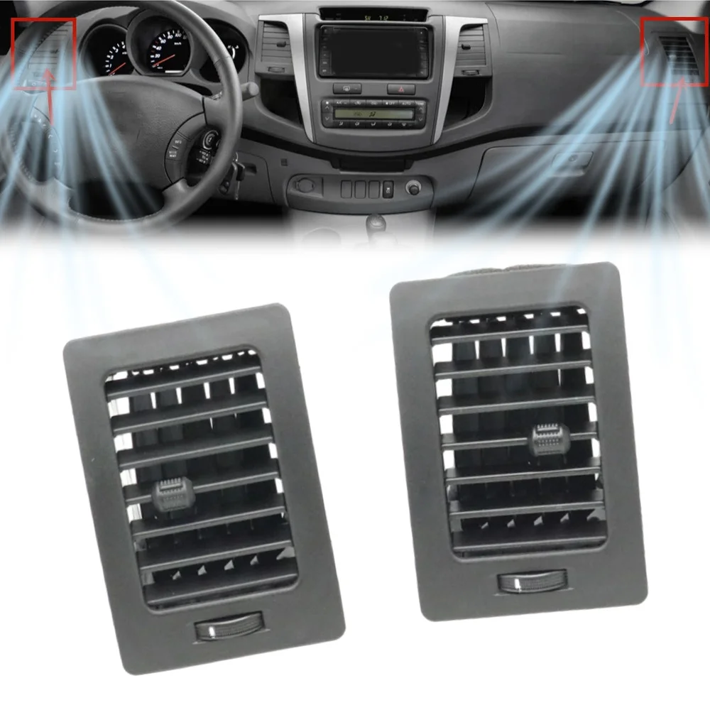 2pcs Front Central Dashboard Air Vent Outlet Grille Left Right for Toyota Hilux Vigo SR5 2005-2015 55686-0K010