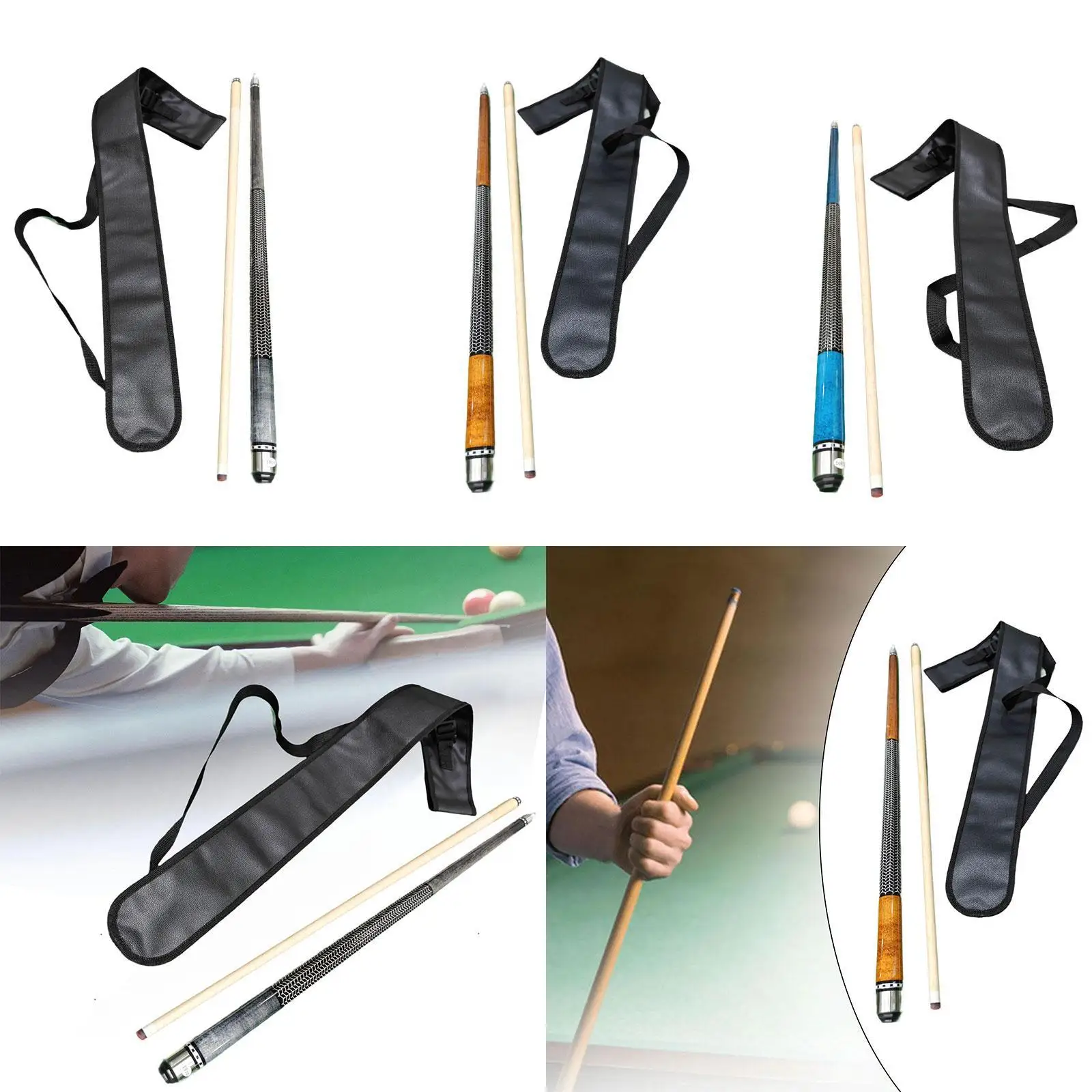 Pool Cue Professional Chinese Black Eight Pool Cue 1/2 Split Snooker Cue for Adults Beginners Billiard Players Starters Training