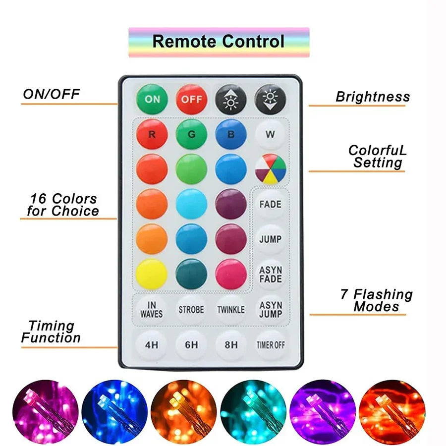 3X2M 224 LED RGB Net Lights Outdoor Christmas Color Changing LED Mesh Lights Christmas Net Light Waterproof Tree Bushe Light