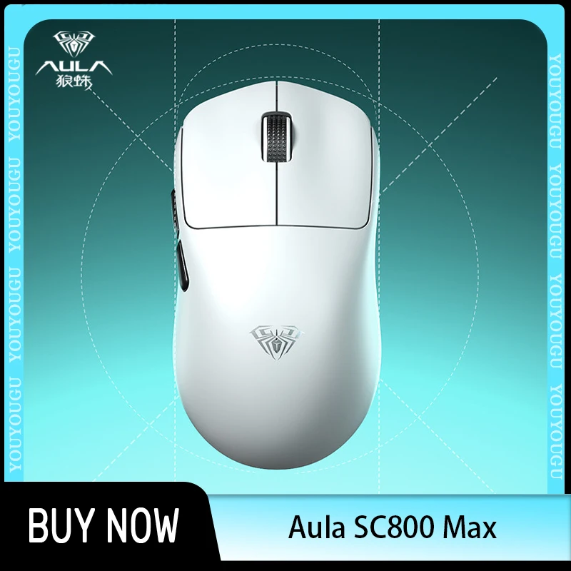 

AULA SC800MAX Gaming Mouse SC800 3mode Bluetooth Wireless Paw3950/Paw3395 Lightweight Ergonomic E-sports PC Game Accessories