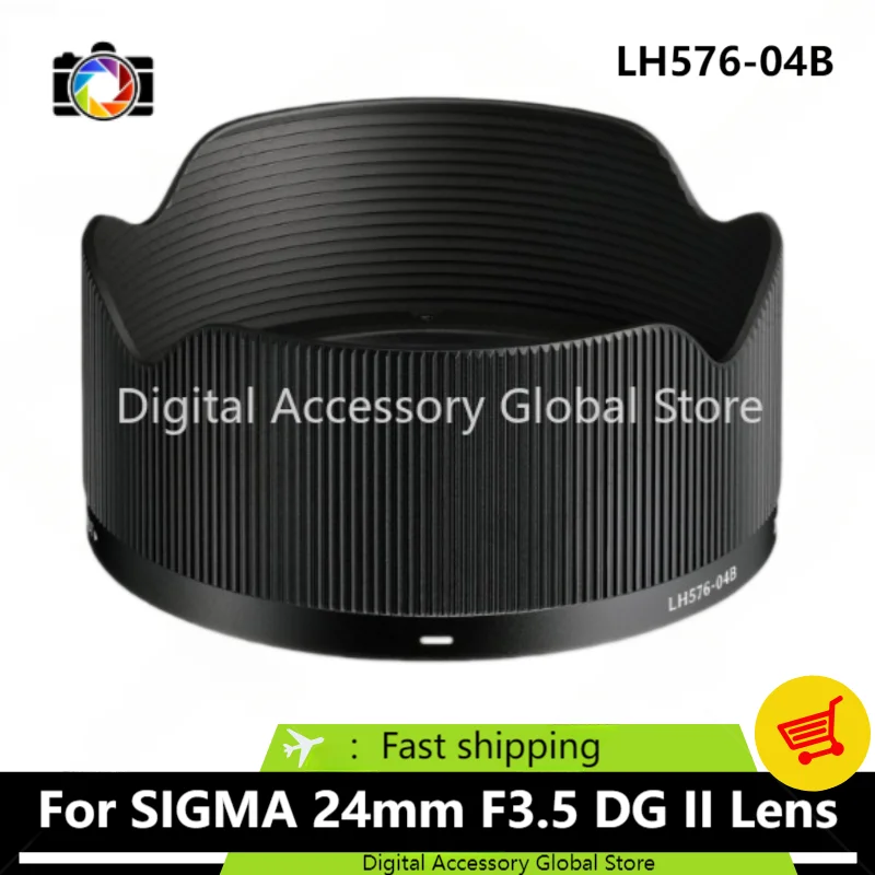 

New Original Front Hood LH576-04B Parts For SIGMA 24mm F3.5 DG II Camera Lens (55mm)Black