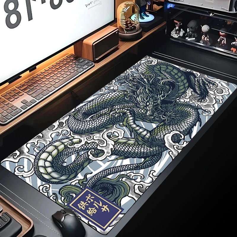 

Dragon Gaming Mouse Pad Laptop Mousepad Gamer Rubber Large Mouse Mat Big Office HD Print Keyboard Pad XXL PC Desktop Decoration