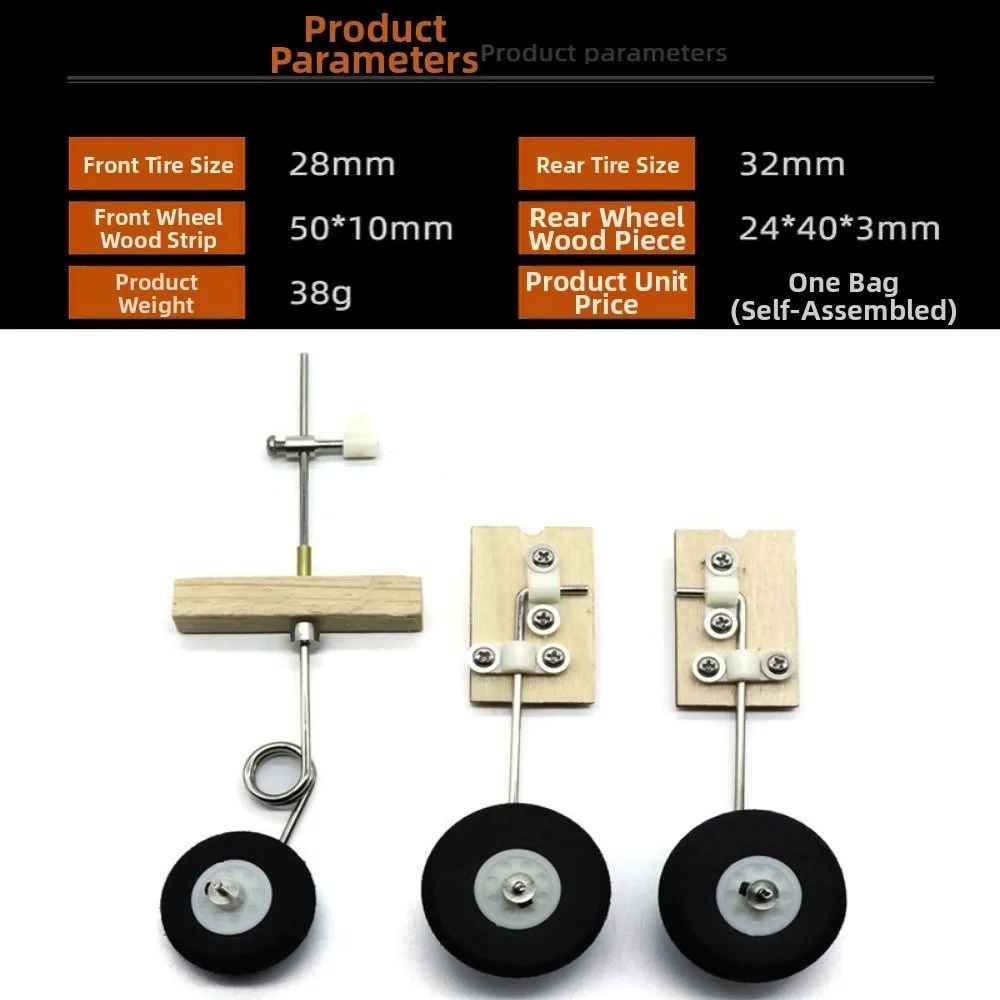 1Set Plastic&Metal KT Board Aircraft 25-30mm SU27 Remote Control Airplane Front Wheel Steering For Fixed-wing Aircraft Model