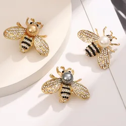 Jenamery 1PC Insect Series spilla donna Delicate Little Bee spille spilla con strass di cristallo gioielli regali per ragazza