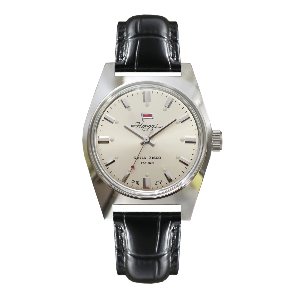 Reloj Mecánico para Hombre Shanghai 7120, 36 mm, Cuerda Manual, Material de Acero Inoxidable, Diseño Retro de Moda, Regalo para Hombre