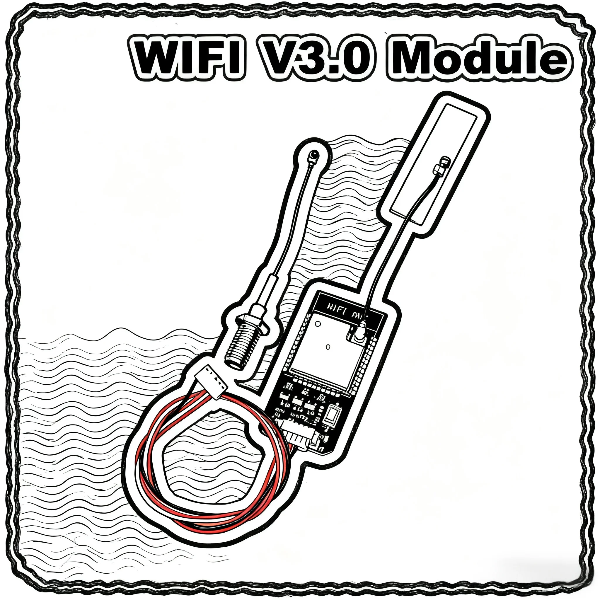 وحدة القياس عن بعد الراديو اللاسلكية Wifi V1.0 V2.0 V3.0 مع هوائي لـ MAVLink2 لجهاز التحكم في الطيران Pixhawk APM FPV الذكي #1