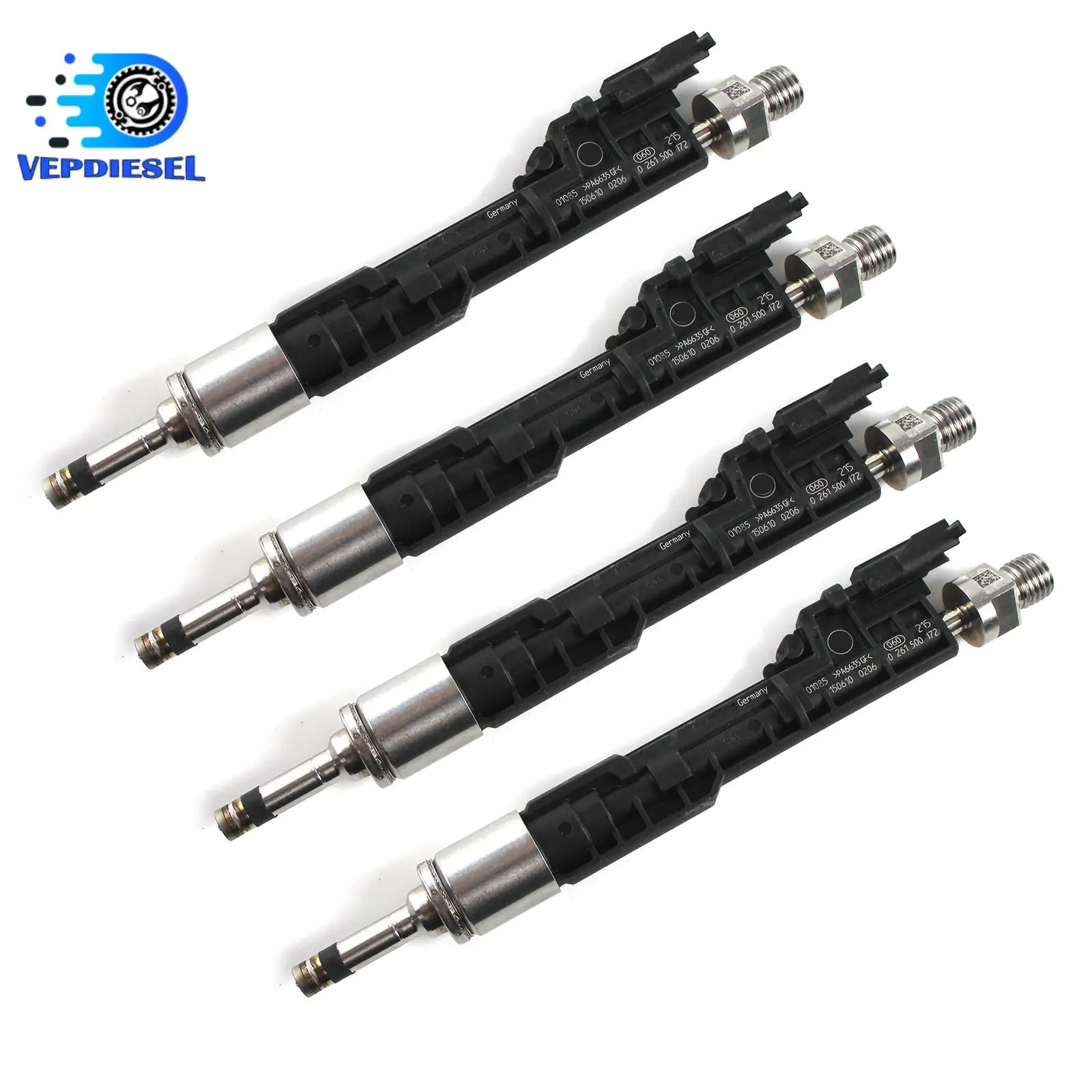 

4PCS Fuel Injectors 13647639994 0261500172 FJ1178 for BMW X1 X3 X5 228i 328i 428i 2.0L Car Accessories With 3months Warranty