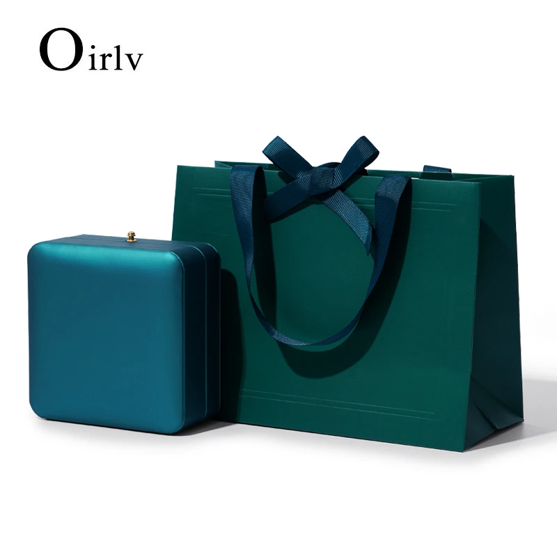 Oirlv Customizable Jewelry Gift Bag Paper Gift Bag Jewelry Packaging Bag Carry Bag Ribbon Printing  Gift Bag