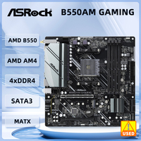 Asrock B550AM GAMING AMD Ryzen B550 Motherboard AM4 PCIe 4.0 RGB WiFi 6, DDR4, Dual M.2 Ryzen 5500 5600 5300G 3950 4700 5700 cpu