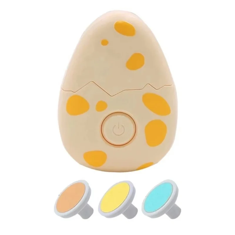 KEOL-Электрический детский триммер для ногтей, безопасный и нежный для новорожденных, включает в себя 3 шлифовальные головки для обрезки