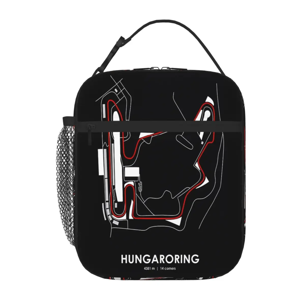 Hot Sale HUNGARORING - HUNGARY TRACK MAP Foldable Design Shoulder Lunch Bag Office Picnic Break Snack Bag