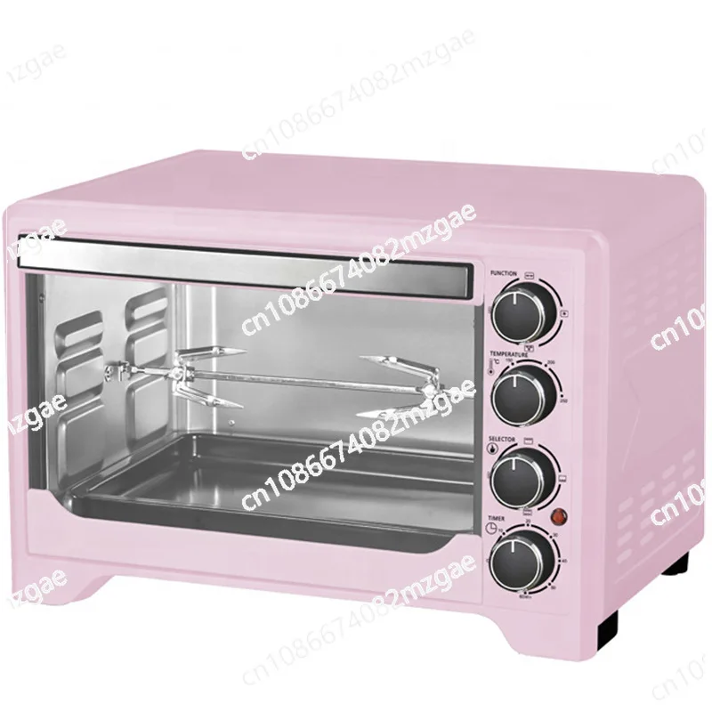 

30L Pink 110v Mini Cross-Border Air Fryer Oven Visual Oil-Free Convection Oven Smart Home