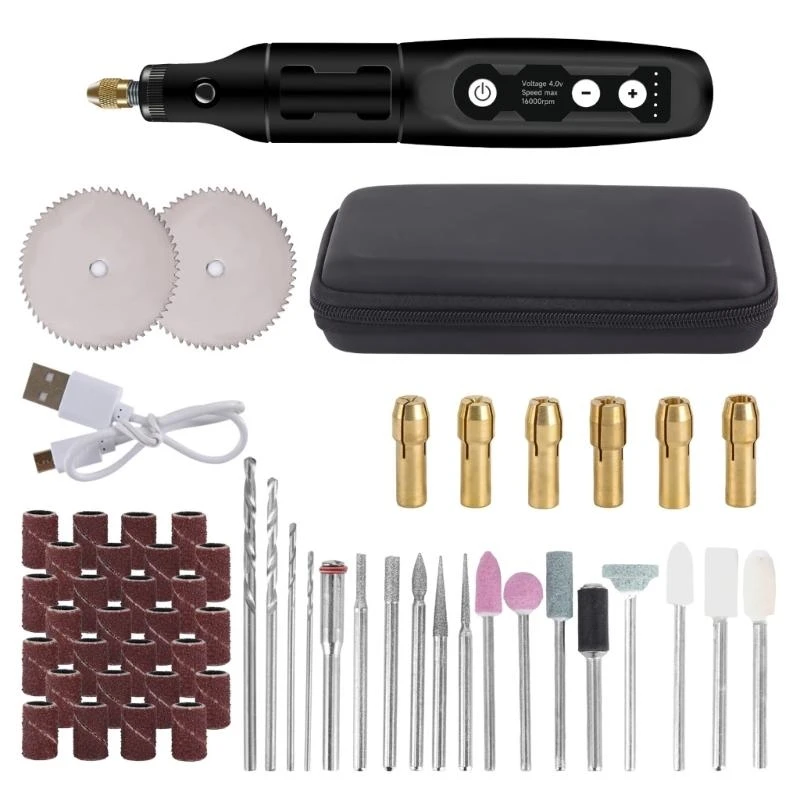 

3.7V 16000rpm Wireless Drill USB Cordless Mini Drill Rotary Tool M4YD