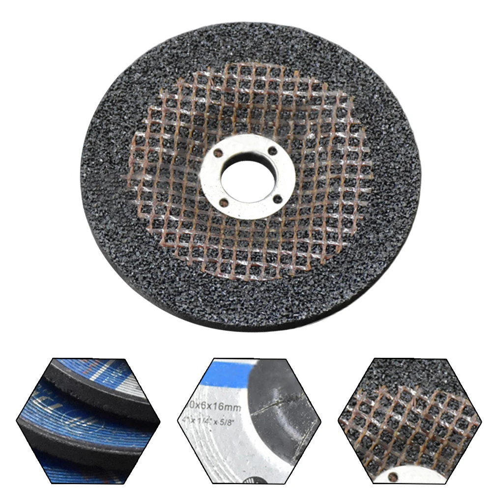 1pc Resin Grinding Wheel 100*6*16mm For Metal Stainless Steel Polishing Tools Electric Angle Grinder Power Tools Accessories