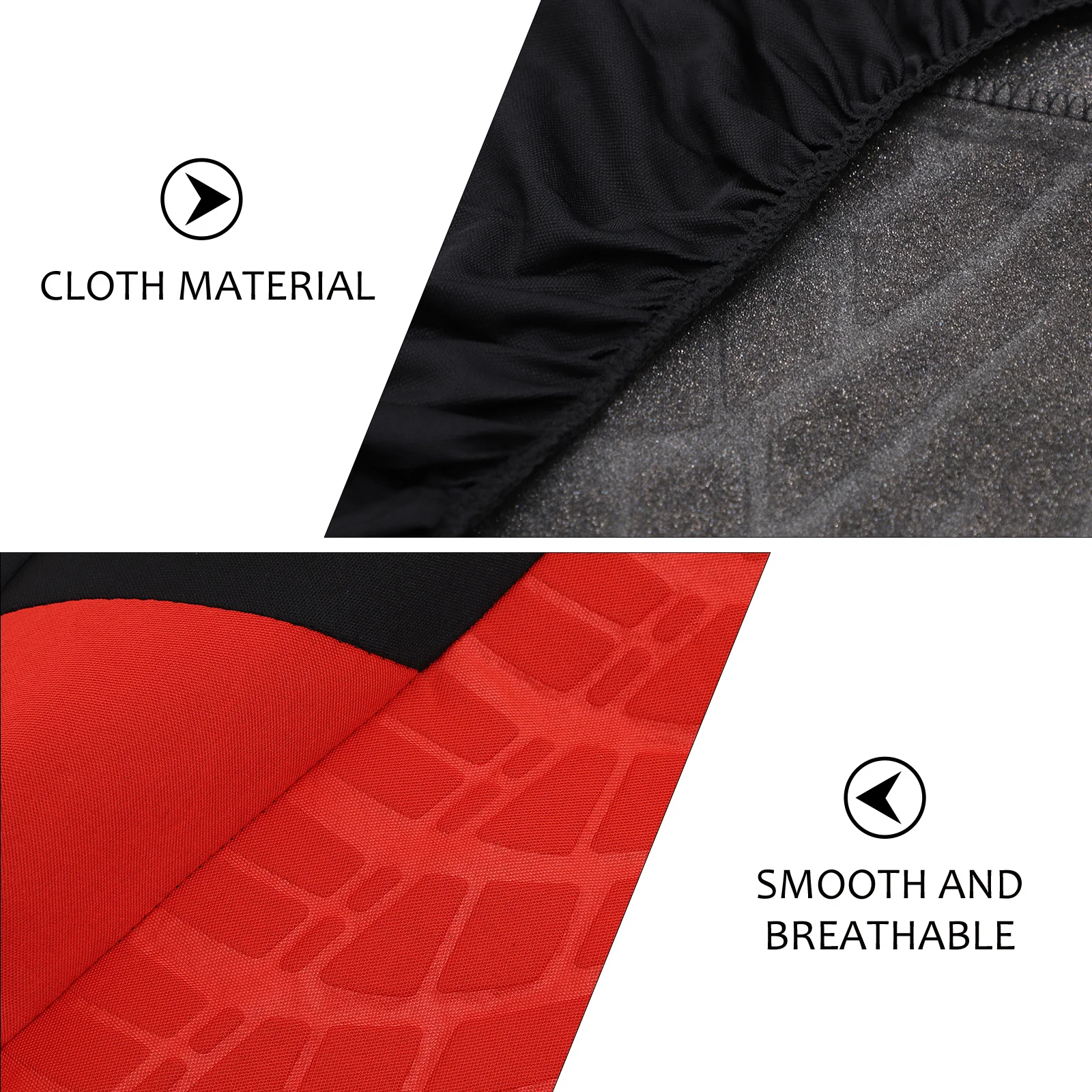 

1 Set Car Seat Covers Breathable Stripe Design Washable Anti-Slip Snap-Fastened Front Rear Auto Interior Protection For Suv