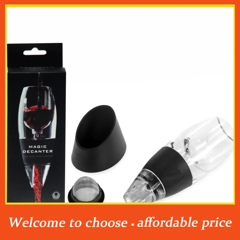 **1 Set Red Wine Whisky Aerator Dispenser For Bar Party Kitchen Wine Decanter Pourer With Filter And Base Quick Sobering'