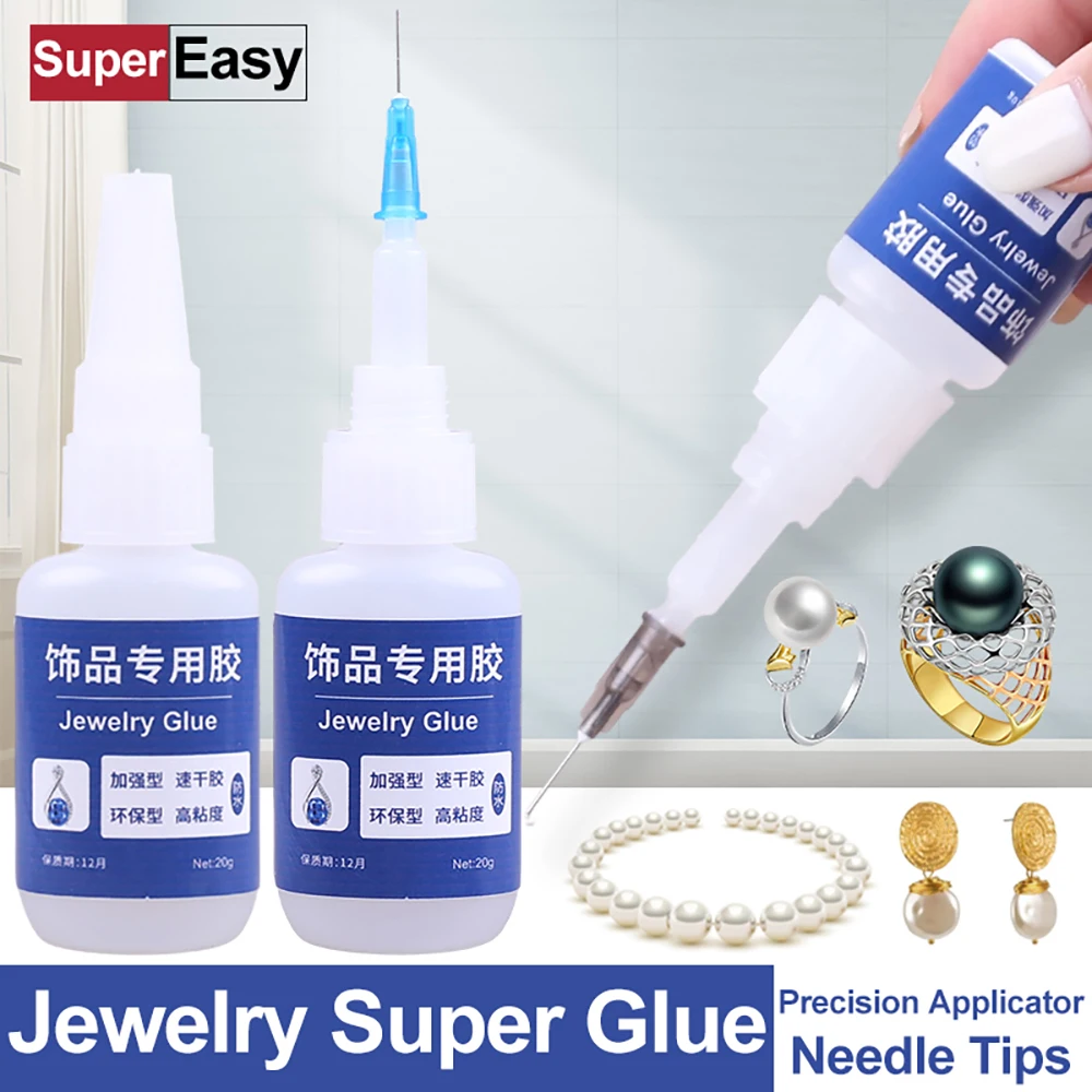 Transparent Jewelry Rhinestone Super Glue Extra Strong Adhesive Instant Fast Cyanoacrylate 502 Fabric Craft Waterproof Sealant