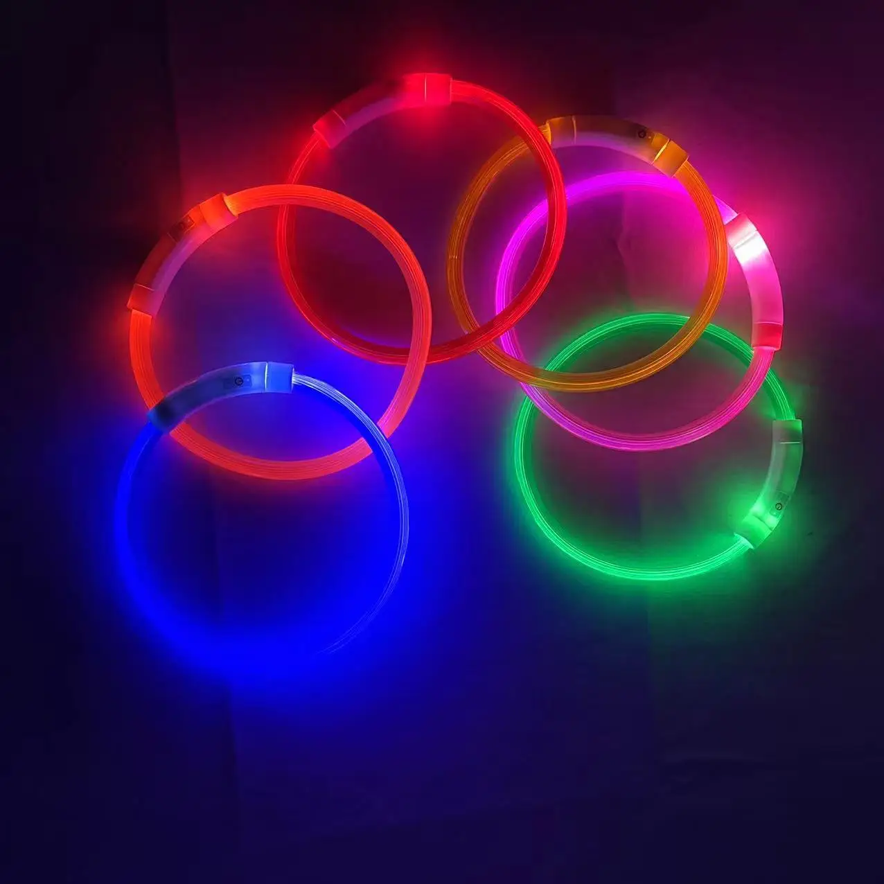 Led Collar Usb Dog Collar Pet Dog Night Luminous Charge Night Safety Flashing Glow Dog Loss Prevention Collar Pet Accessorie