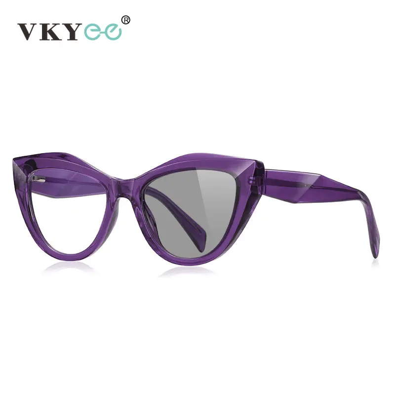 VKYEE-Lunettes de lecture anti-lumière bleue à monture papillon, lunettes de myopie personnalisées, design tendance, 2166