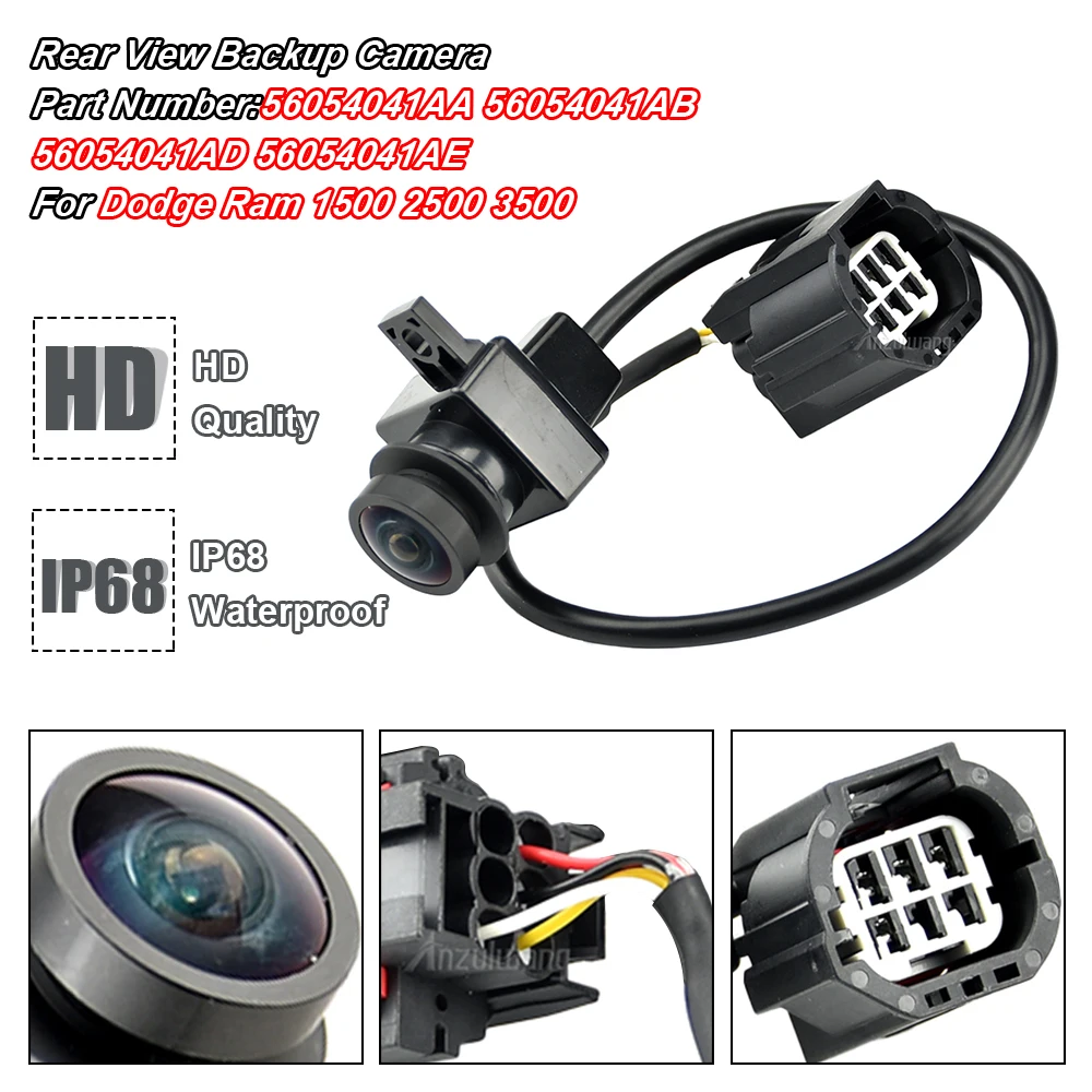 Car Rear View Backup Parking Reverse Camera 56054041AD For Ram 1500 2500 3500 2010-2012 Car Electronics Accessories Camera