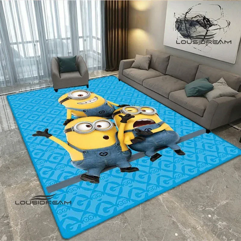 3D Cartoon M-Minions printed carpet Non-slip carpet Yoga mat door mat photography props kitchen mat Home area rug birthday gift