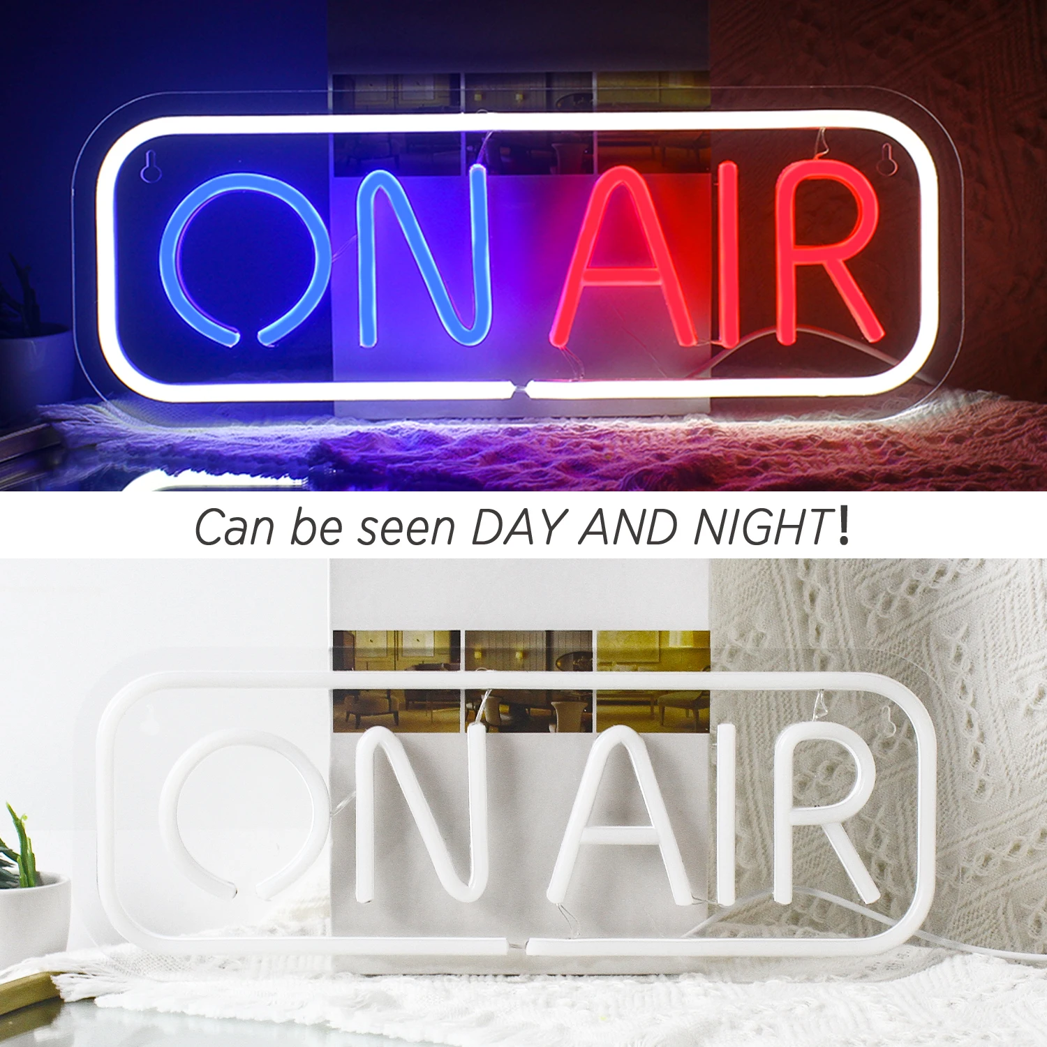 ON AIR Neon Signs Neon LED Night Lights USB Connected Decorative Sign Room Bar Pub Store Club Garage Home Party Wall Art Decorat