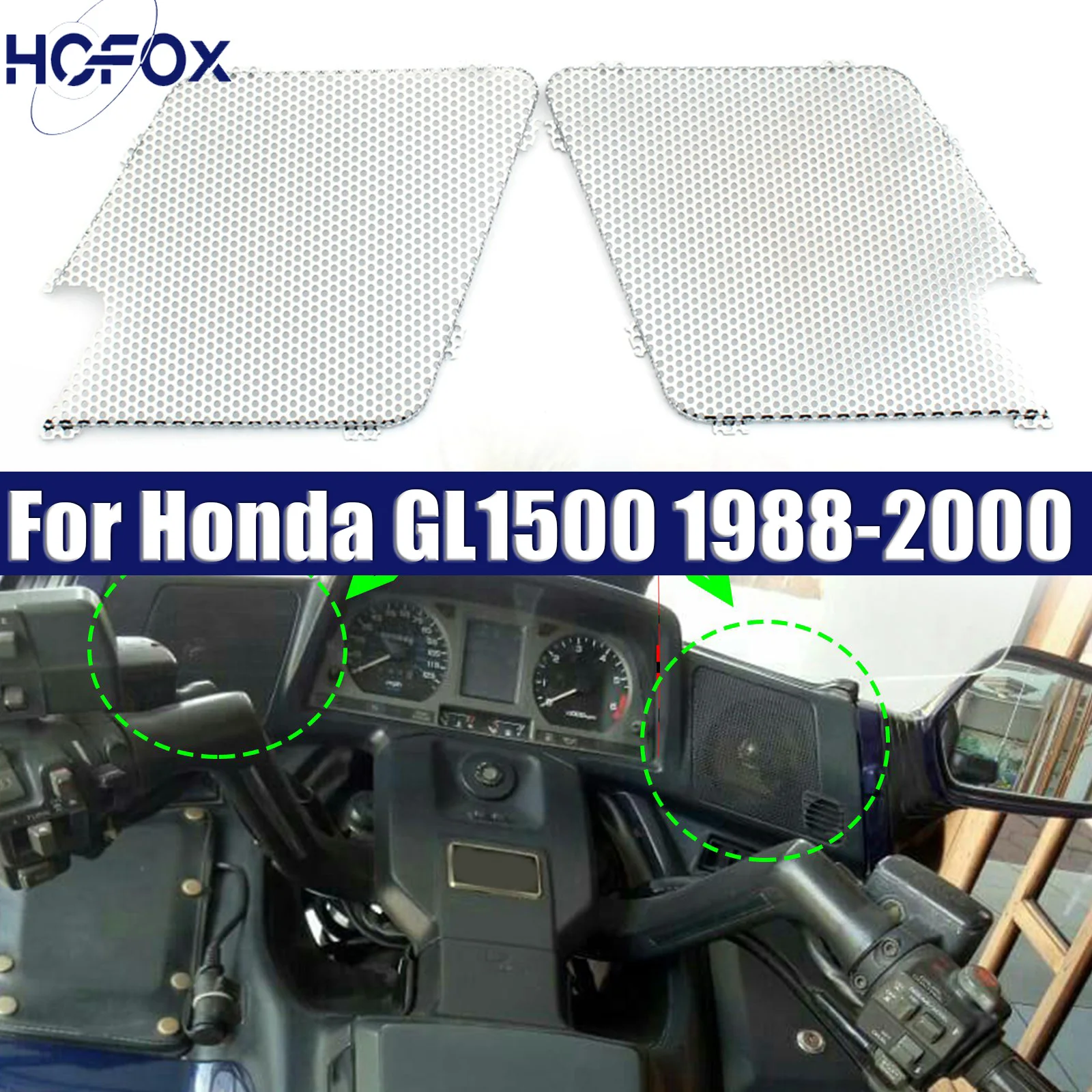 

For Honda GL1500 1988-2000 Audio Replacement Network Replacement Audio Mesh Sturdy Sound System Accessory